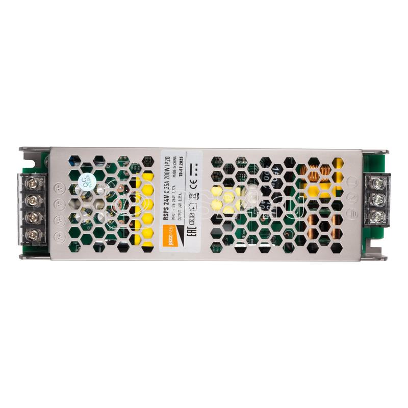 Блок питания для светодиод. ленты BSPS 24В 8.25А 200Вт IP20 JazzWay 5066533