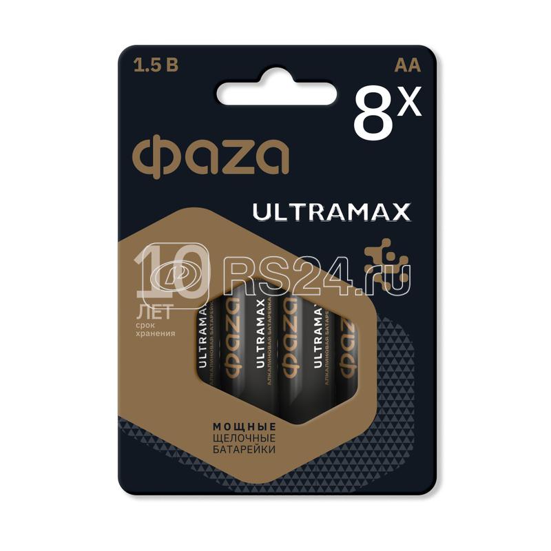 Элемент питания алкалиновый AA/LR6 1.5В ULTRAMAX BL-8 (уп.8шт) ФАZА 5064676