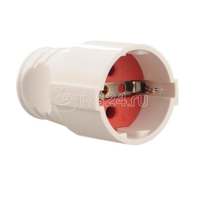 Розетка штепсельная Accessories с заземл. бел. LEZARD 715-0701-607