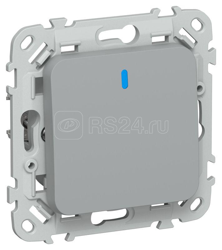 Выключатель проходной 1-кл. СП FLITE ВС61-1-1-ФлС 10А с индикацией механизм сер. IEK FI-V12-1-10-1-K03