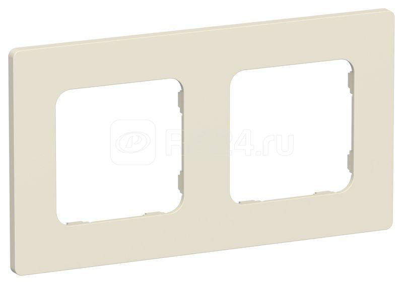 Рамка 2-м СП FLITE РУ-2-К-ФлСл сливочный IEK FI-M22-32-20-K86