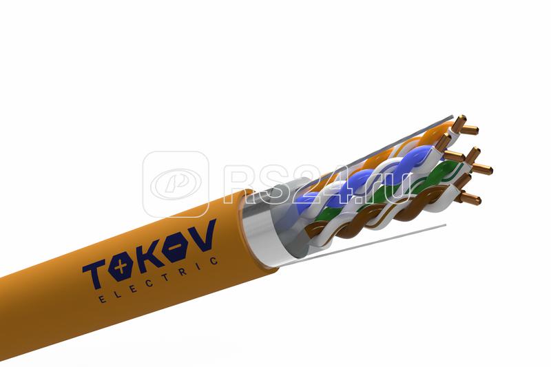 Кабель витая пара F/UTP 4х2х24AWG(0.51мм) кат.5E нг(А)-HF (LSZH) indoor Fluke tested 305м (м) PRO TOKOV ELECTRIC TKP-C06-F42-5E-305-LSZH