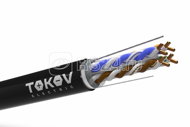 Кабель витая пара F/UTP 4х2х23AWG(0.57мм) кат.6 PE outdoor Fluke tested 305м (м) PRO TOKOV ELECTRIC TKP-C05-F-42-6-305-OD