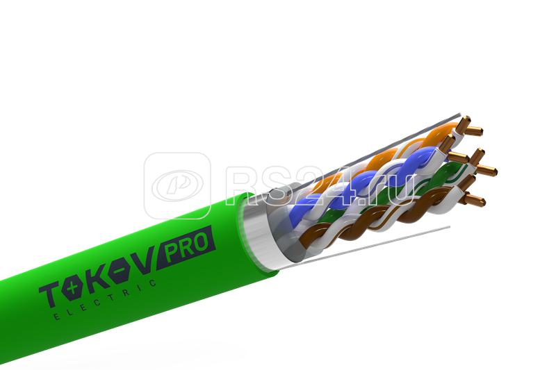 Кабель витая пара F/UTP 4х2х23AWG(0.57мм) кат.6 PVCLS нг(А)-LSLTx indoor 305м (м) PRO TOKOV ELECTRIC TKP-C11-F42-6-RU-LSLTx