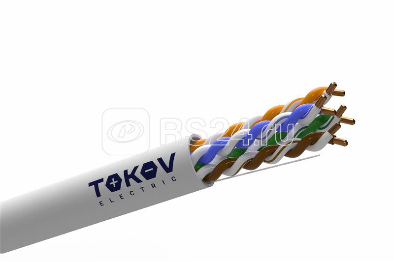 Кабель витая пара U/UTP 4х2х24AWG(0.52мм) кат.5E PVC indoor Fluke tested 305м (м) PRO TOKOV ELECTRIC TKP-C06-U42-5E-RU-PVC