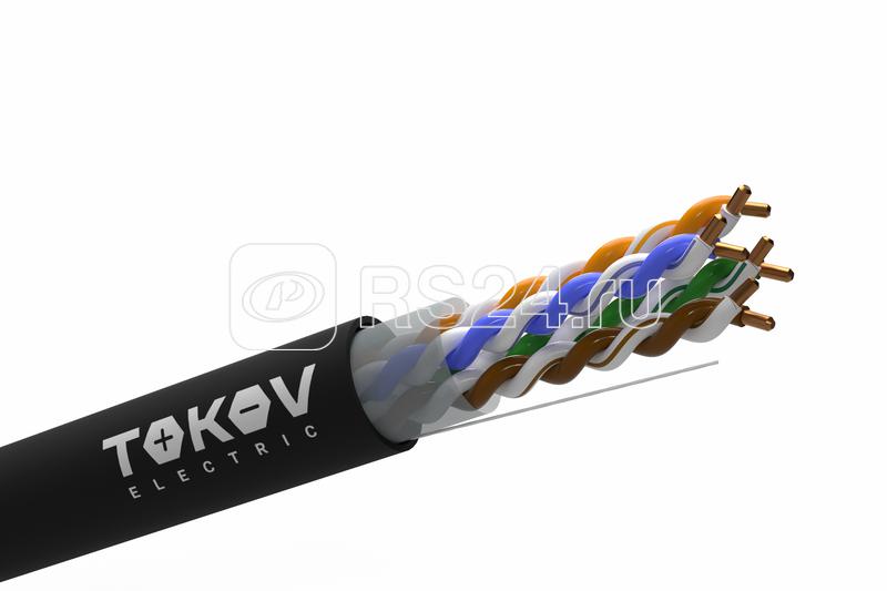 Кабель витая пара U/UTP 4х2х24AWG(0.52мм) кат.5E PE outdoor Fluke tested 305м (м) PRO TOKOV ELECTRIC TKP-C05-U42-5E-RU-OD