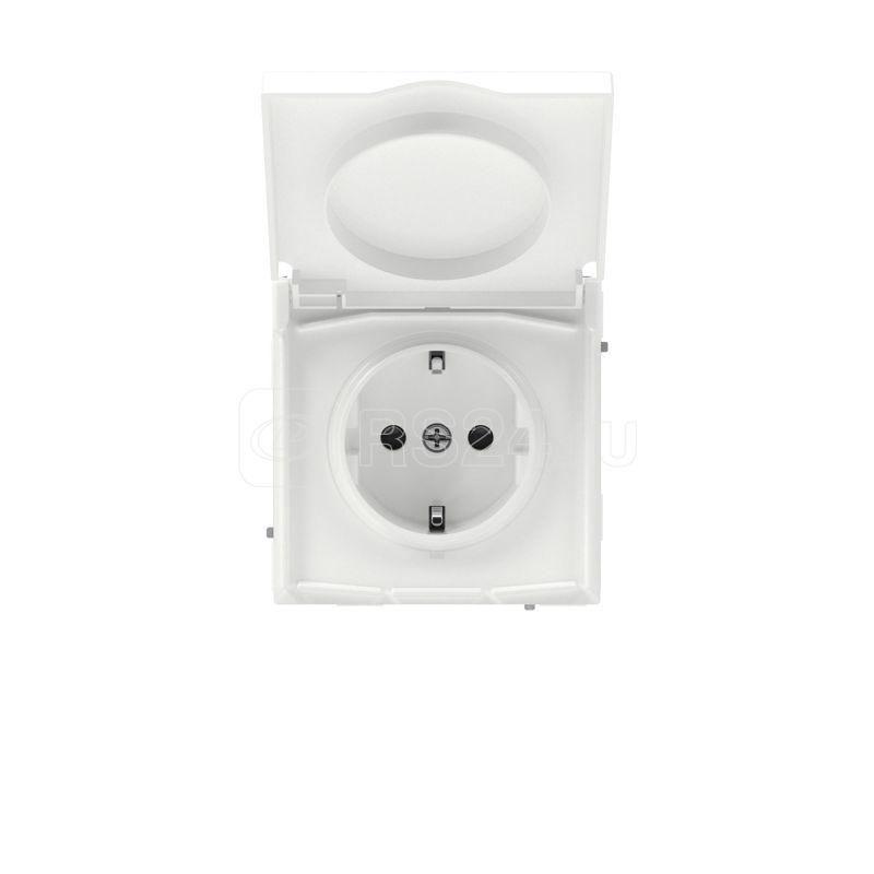 Розетка силовая KANT IP44 2P+E защ. шторки с крышкой бел. магнолия DKC 7000013