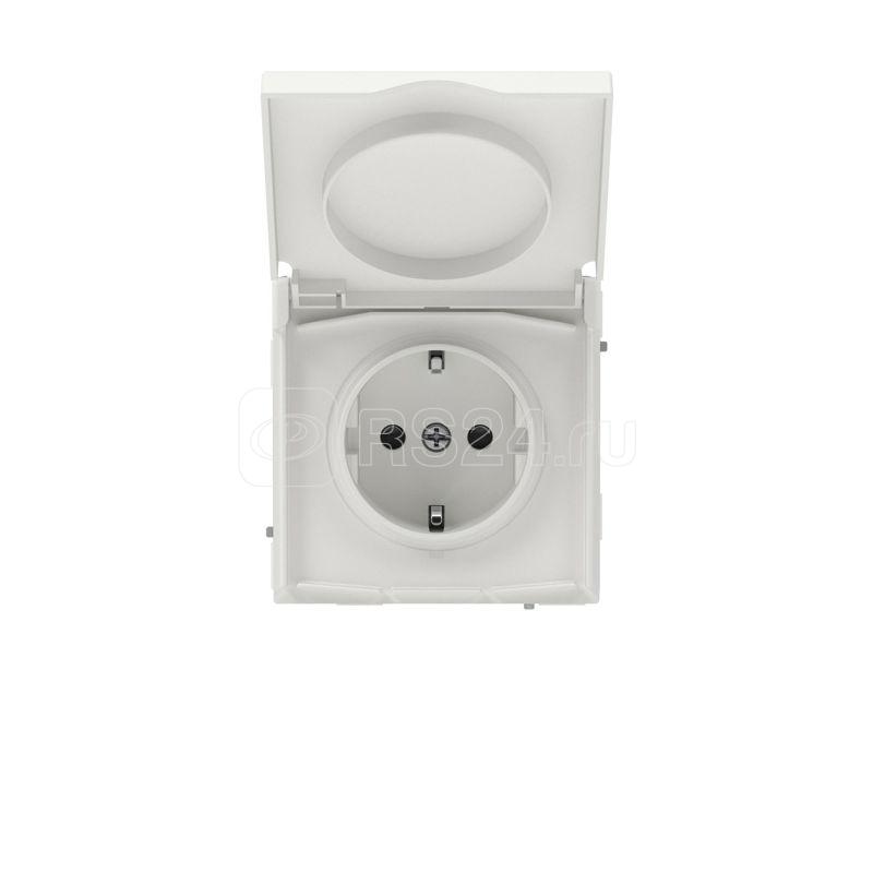 Розетка силовая KANT IP44 2P+E защ. шторки с крышкой бел. песок DKC 7010013