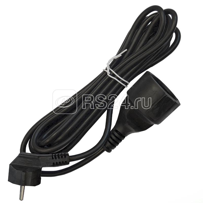 Удлинитель-шнур 1х3м с заземл. 16А IP20 ПВС 3х1 черн. DOMTOK 2342