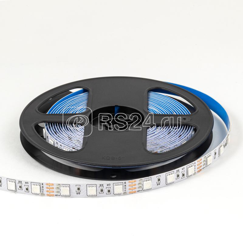 Лента светодиодная 12В 14.4Вт/м RGB smd5050 60д/м IP20 подложка 10мм (уп.5м) OGM LSE-271
