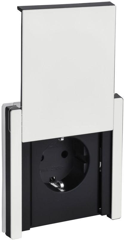 Розетка 1-м СП FORTE&PIANO FP221M 16А IP44 с заземл. защ. шторки с крышкой винтовое крепление бел. IEK FP-R16-16-44-M-K01