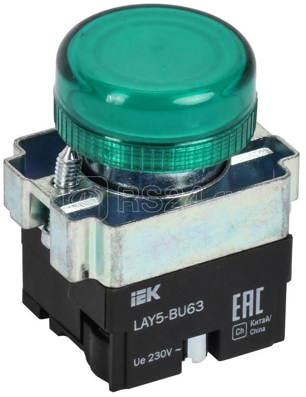 Индикатор светосигнальный LAY5-BU63 d22мм 230В зел. KARAT IEK BLS50-BU-K06