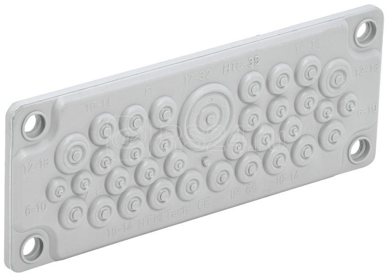 Ввод кабельный мембранный 35 отверстий d6-32мм IP65 (без клипс) TITAN IEK TI-01D-MC-035-65