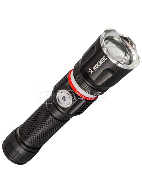 Фонарь ручной аккум. 4Вт T6LED/Li-ion18650 1200мА.ч алюм. КОСМОС KOC811Lit