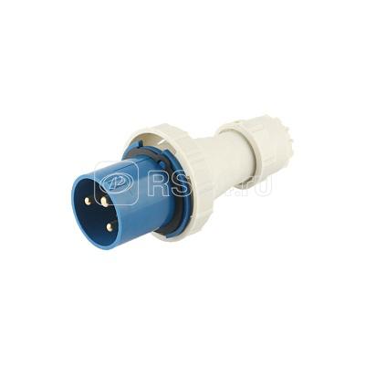 Вилка переносная PPC 033 2Р+РЕ 63А 220В IP67 Pro JazzWay 5072398