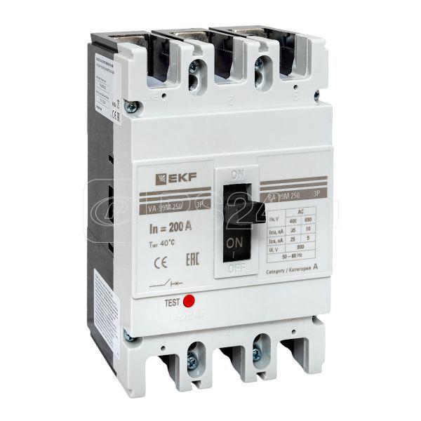 Выключатель автоматический 3п 250/200А 35кА ВА-99М PROxima EKF mccb99-250-200m
