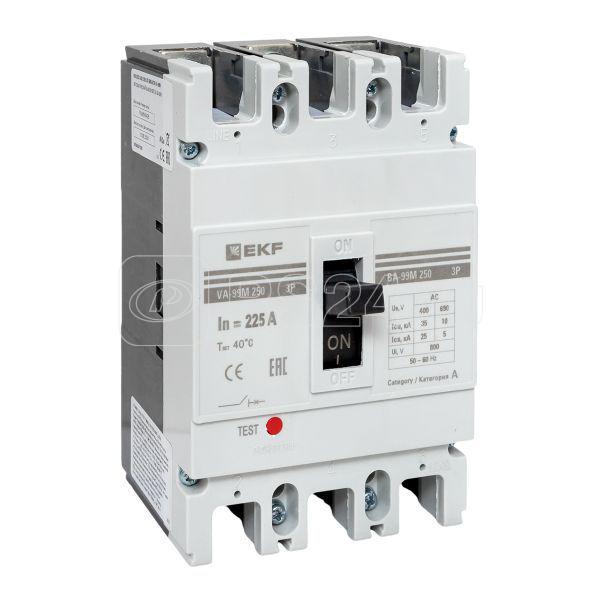 Выключатель автоматический 3п 250/225А 35кА ВА-99М PROxima EKF mccb99-250-225m