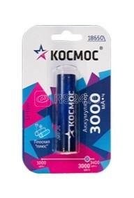Аккумулятор Li-ion 18650 3400мА.ч без защиты (уп.2шт) КОСМОС KOC18650Li-ion34US2