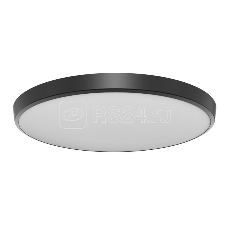 Светильник светодиодный накладной PLAIN 30Вт 4000К IP20 2400лм d260х55мм круг монтажн. платформа в комплекте черн. OGM O18-152