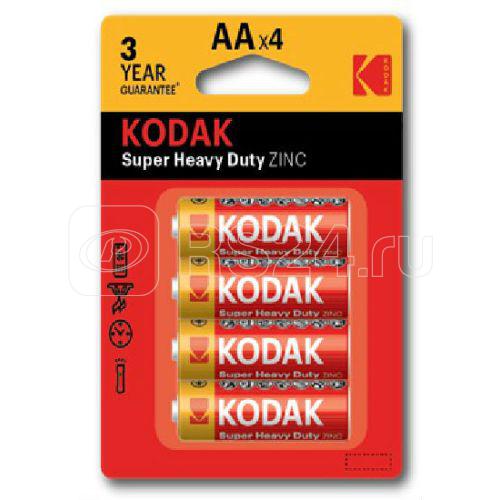 Элемент питания солевой AA/R6 1.5В SUPER HEAVY DUTY Zinc (блист.4шт) 30951044-RU1 KODAK Б0005119