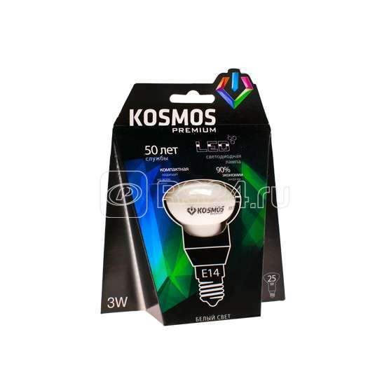 Лампа светодиодная KOSMOS premium 3Вт REFLECTOR 39мм E14 230В 4500К Космос KLED3wR39230vE1445