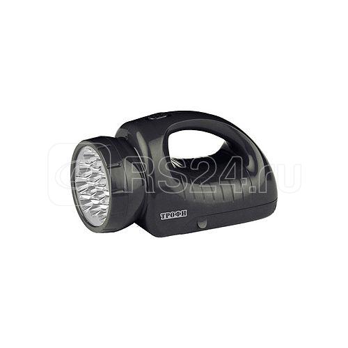 Фонарь-прожектор аккумуляторный TSP12 12 + 18LED аккум. 4В 1.8А.ч ЗУ 220В (картон. упак.) Трофи C0045551