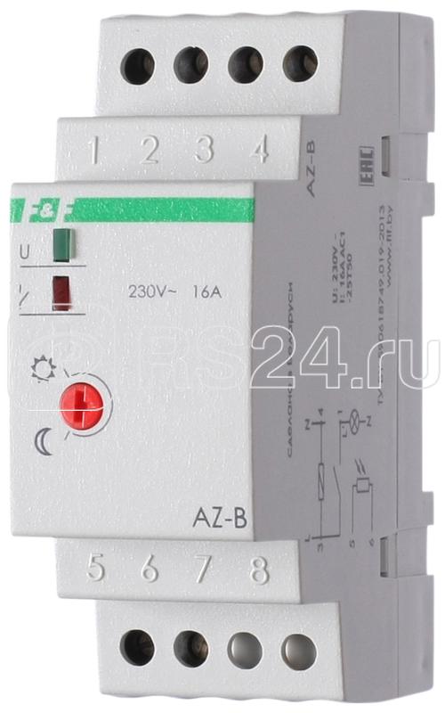 Фотореле AZ-B (выносной герметичный фотодатчик IP65 монтаж на DIN-рейке 2 модуля 230В 16А 1НО IP20)(аналог ФР-7Е) F&F EA01.001.009