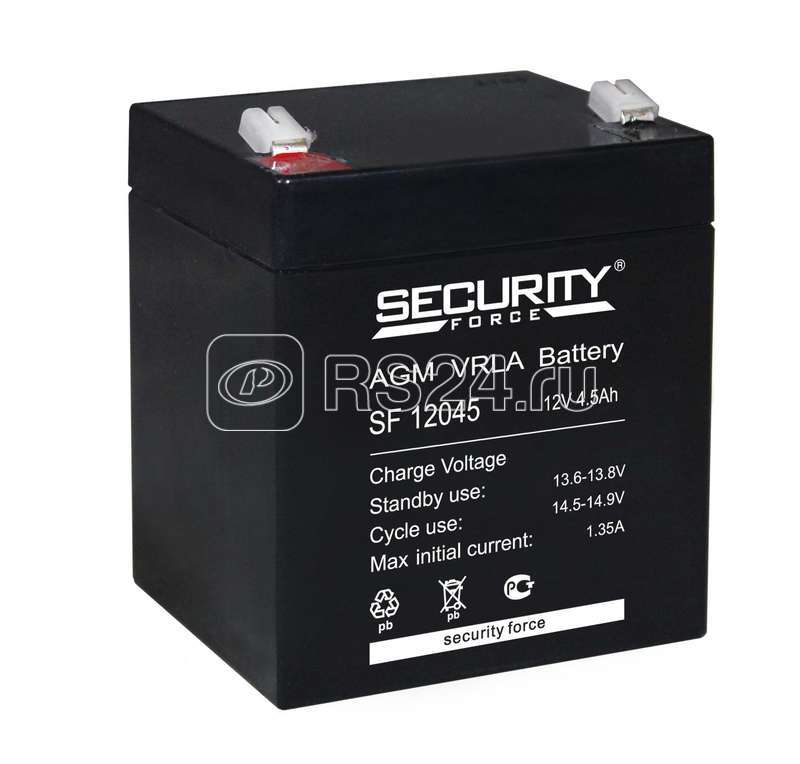 Аккумулятор ОПС 12В 4.5А.ч SF 12045 Security Force 4614030010004