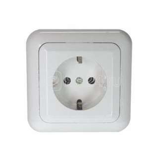 Розетка 1-м СП РС10-307 10А IP20 евро стандарт бел. БЕЛ. ЦЕРКОВЬ РС10-307