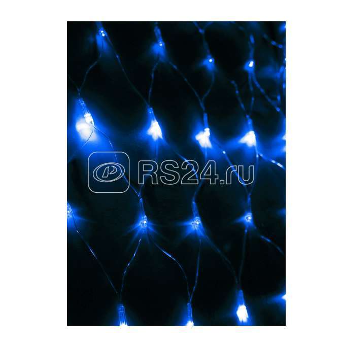 Гирлянда Сеть 240LED 1.8х1.7м с контроллером (разные режимы мигания) провод 3м IP20 син. Космос KOC_NET240LED_B