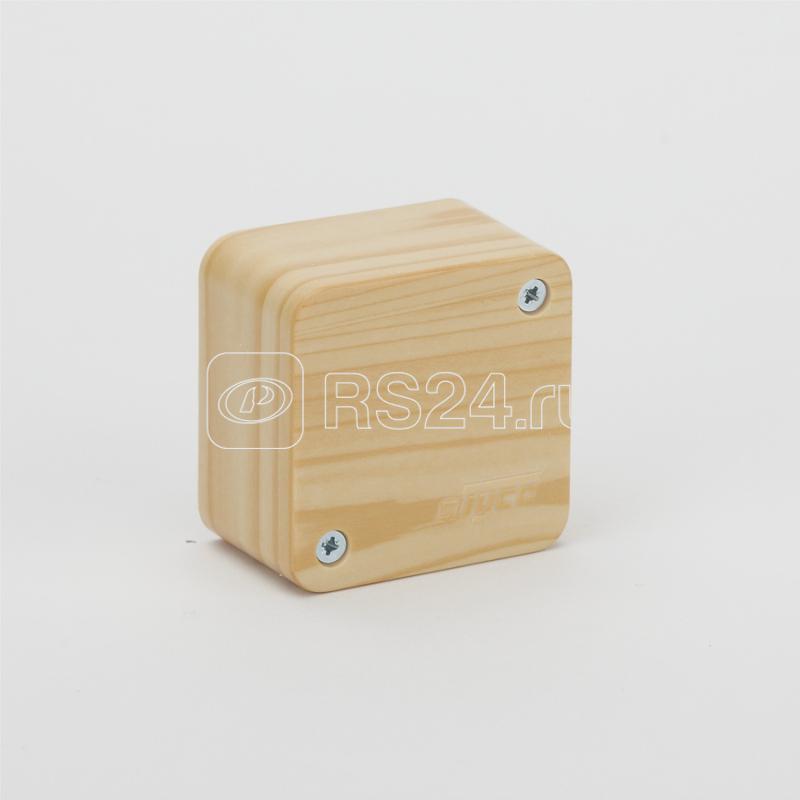 Коробка распределительная ОП 55х55х32мм IP40 сосна (светл. основа) Ruvinil 65002-27М