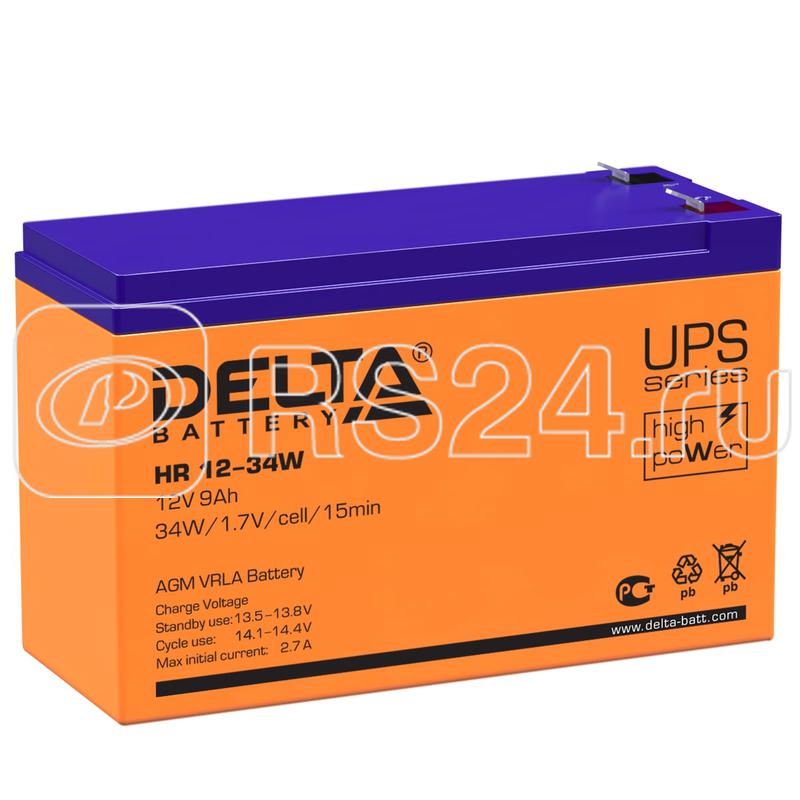 Аккумулятор UPS 12В 9А.ч HR 12-34 W Delta 4614010630004