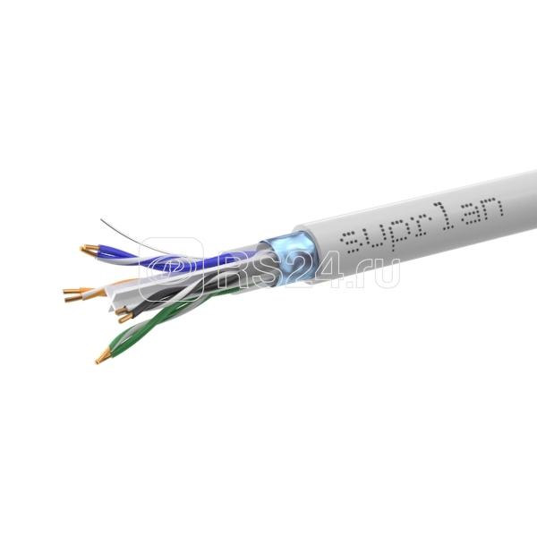 Кабель витая пара F/UTP кат.6 4х2х23AWG solid CU PVC Six сер. 305м (м) SUPRLAN 01-1020
