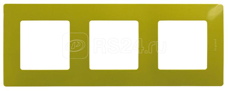 Рамка 3-м СП Etika IP20 зел. папоротник IEK 672543