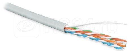Кабель витая пара U/UTP кат.5E 4х2х24AWG solid LSZH нг(А)-HF UUTP4-C5E-S24-IN-LSZH-GY-305 сер. (м) Hyperline 42045