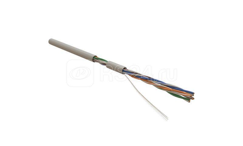 Кабель витая пара U/UTP кат.5E 4х2х24AWG solid PVC UUTP4-C5E-S24-IN-PVC-GY-305 сер. (м) Hyperline 41903