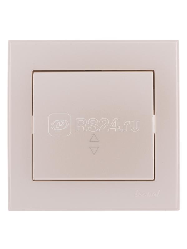 Переключатель проходной 1-кл. СП Rain 10А IP20 жемчуж./бел. метал. LEZARD 703-3030-105