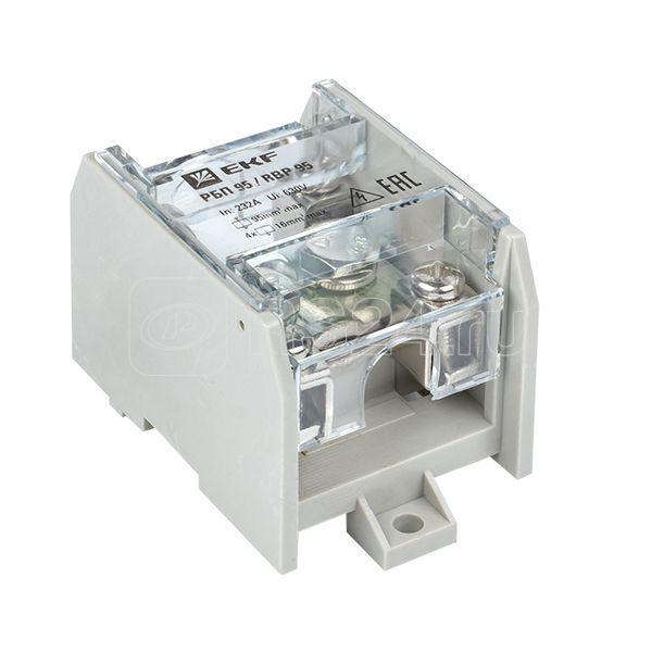 Блок распределительный проходной РБП 95 (1х95-4х16кв.мм) 232/100А PROxima EKF RBP-95-100