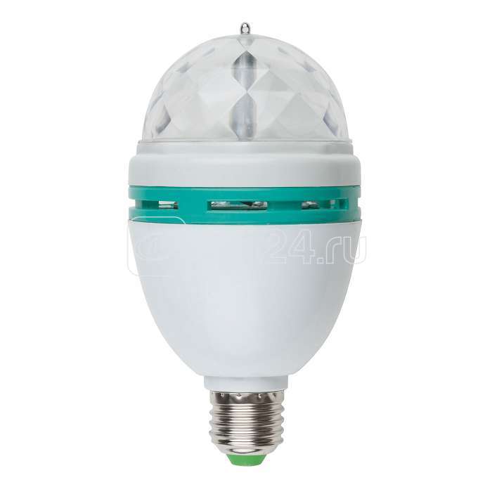 Светильник-проектор светодиод. ULI-Q301 03W/RGB/E27 WHITE VOLPE 09839