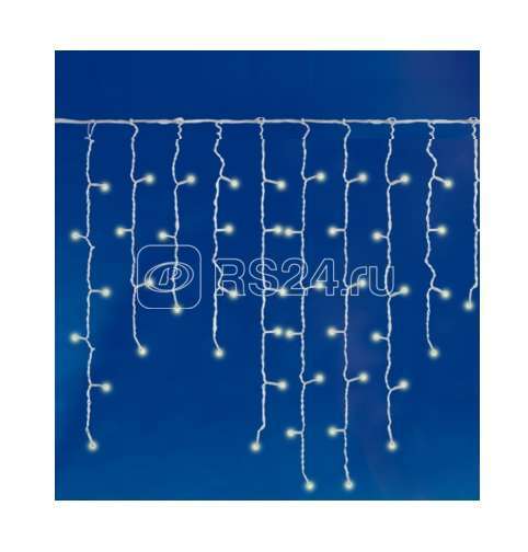 Гирлянда светодиодная "Бахрома" ULD-B3010-200/DTA WHITE IP20 с контроллером 200LED (дл.3м) Uniel 7949