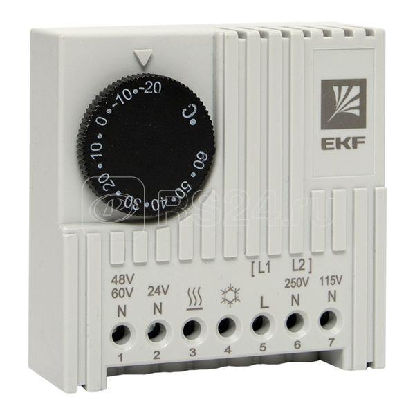 Термостат NO/NC (охлаждение/обогрев) на DIN-рейку 5-10А 230В IP20 PROxima EKF thermo-no-nc-din