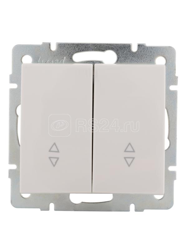 Переключатель проходной 2-кл. СП Rain IP20 механизм бел. LEZARD 703-0288-106