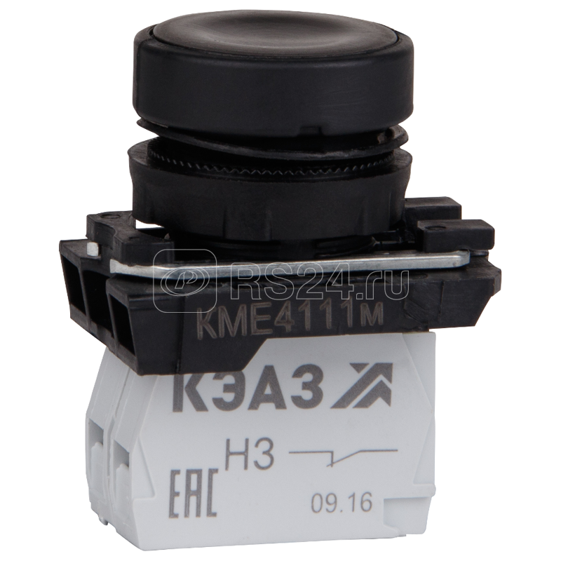 Кнопка управления КМЕ4111м 1но+1нз IP40 цилиндр черн. КЭАЗ 248240