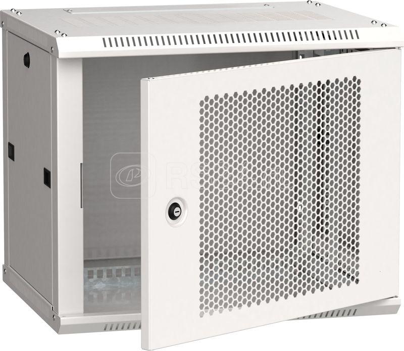 Шкаф LINEA W 9U 600х450мм перфорир. дверь RAL7035 ITK LWR3-09U64-PF
