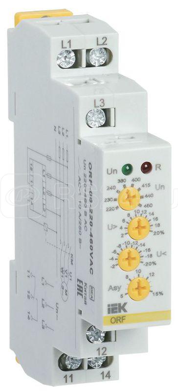 Реле фаз ORF 06 3ф 220-460В AC IEK ORF-06-220-460VAC