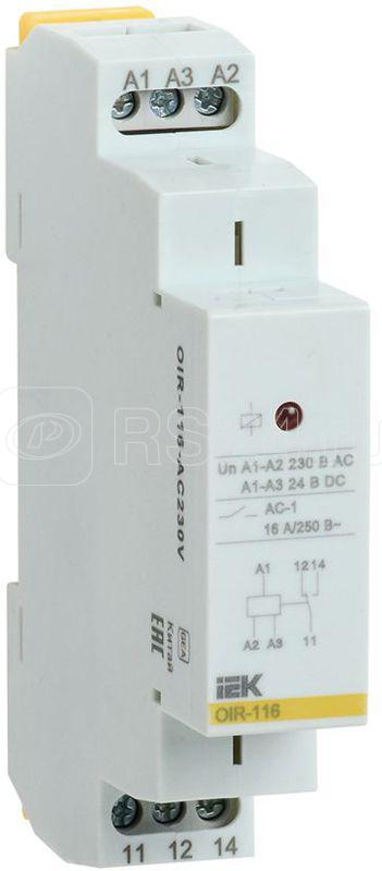 Реле промежуточное OIR 1 конт. (16А) 230В AC IEK OIR-116-AC230V