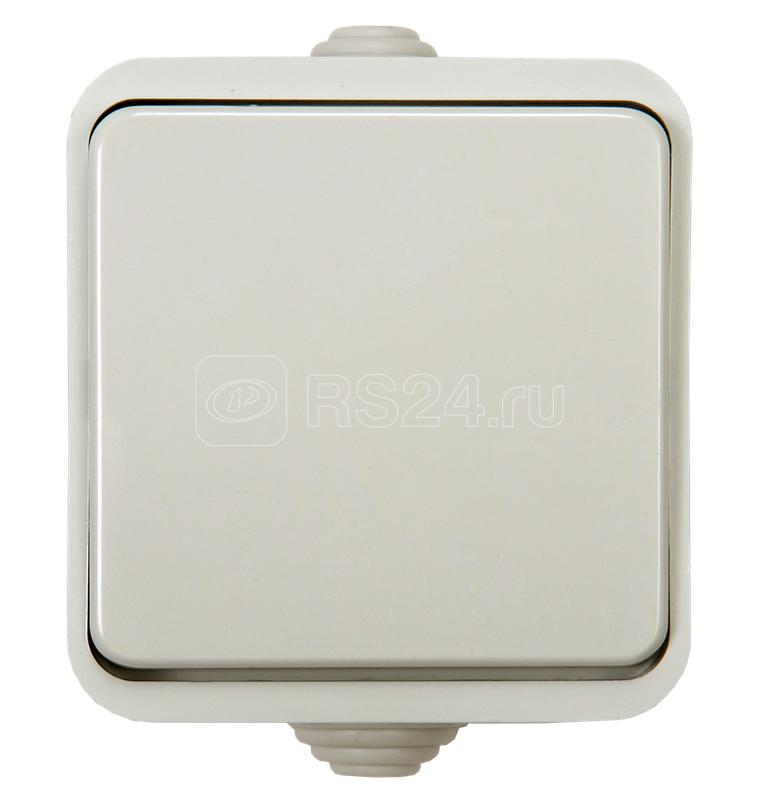 Выключатель 1-кл. ОП Aqua 3100 10А IP44 п/герм. бел. ASD / IN HOME 4690612000428