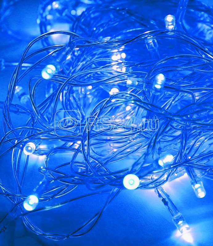 Гирлянда светодиодная 50LED провод 6.5м 8 режимов мигания Космос KOC_GIR50LED_B