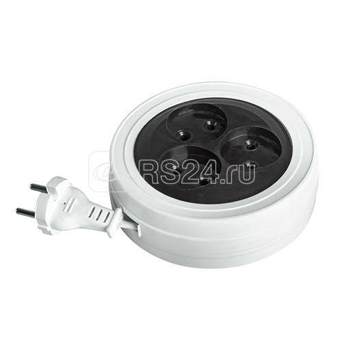 Удлинитель 3х3м 6А IP20 УДРП-3-300 1.3кВт ШВВП 2х0.75 ФАZА 1043146