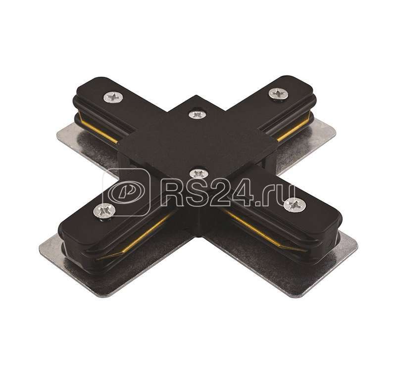 Коннектор X-образный PTR CX-BL накладной/подвесной шинопровод черн. Pro JazzWay 5010871